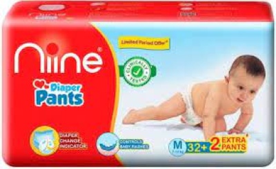 Nine Diaper Pants M Size 32+2 Extra